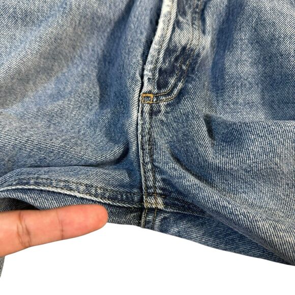 Agolde Jeans Womens Size 27 Blue Lana Straight Leg High Rise Distressed Denim - Picture 4 of 16